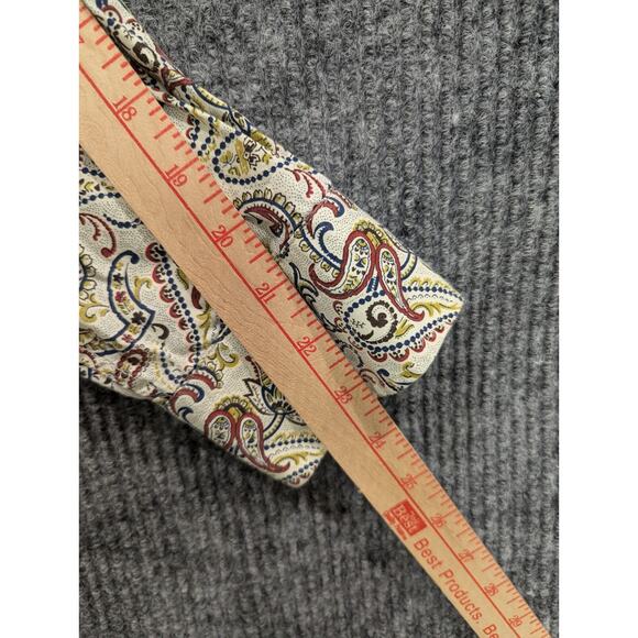 Alan Flusser Men's Paisley Print Long Sleeve Button Down Casual Shirt Size XL - Picture 7 of 8
